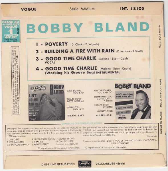 Poverty / Building A Fire With Rain / Good Time Charlie / Good Time Charlie Instrumental - Image 2