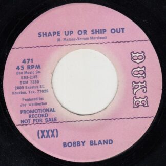 Shape Up Or Ship Out /