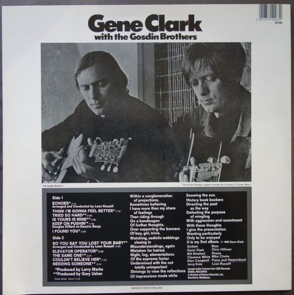Gene Clark with The Gosdin Brothers - Image 2